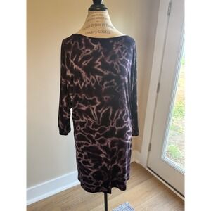 Women's Kathmandu Imports Shirt Dress Purple Tie-dye Size L